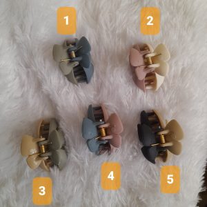 Korean Matt Dual Colour Butterfly Claw