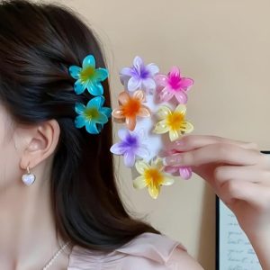 HAWAAI - Floral Hair Claw Clips , Elegant & Cute for Womens and Girls