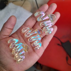 Rainbow 🌈 Glossy Wavy Claw