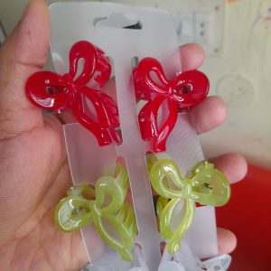 Korean Bow Shape Glossy Claw